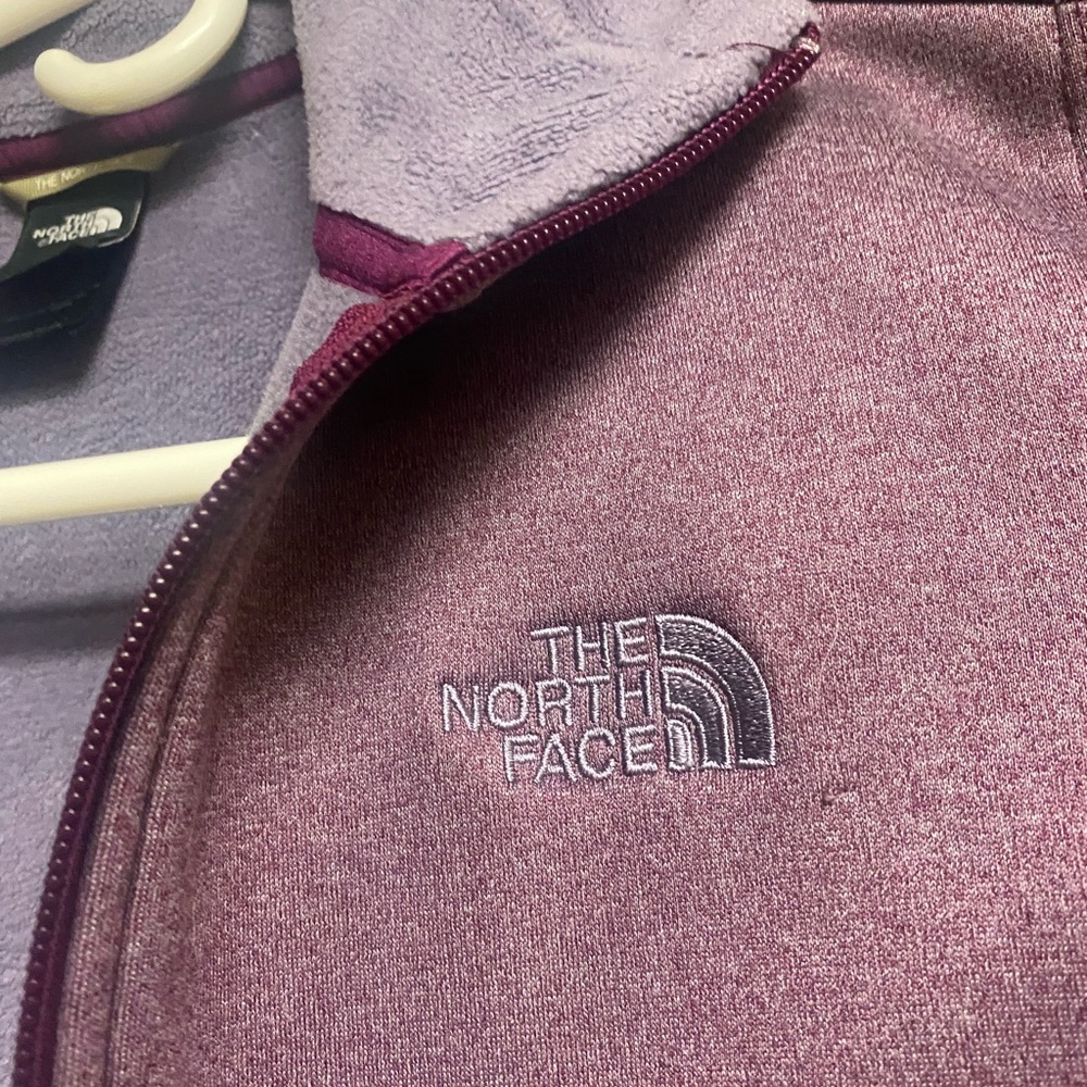 The North Face Maroon Heathered Jacket size small - - Picture 2 of 3